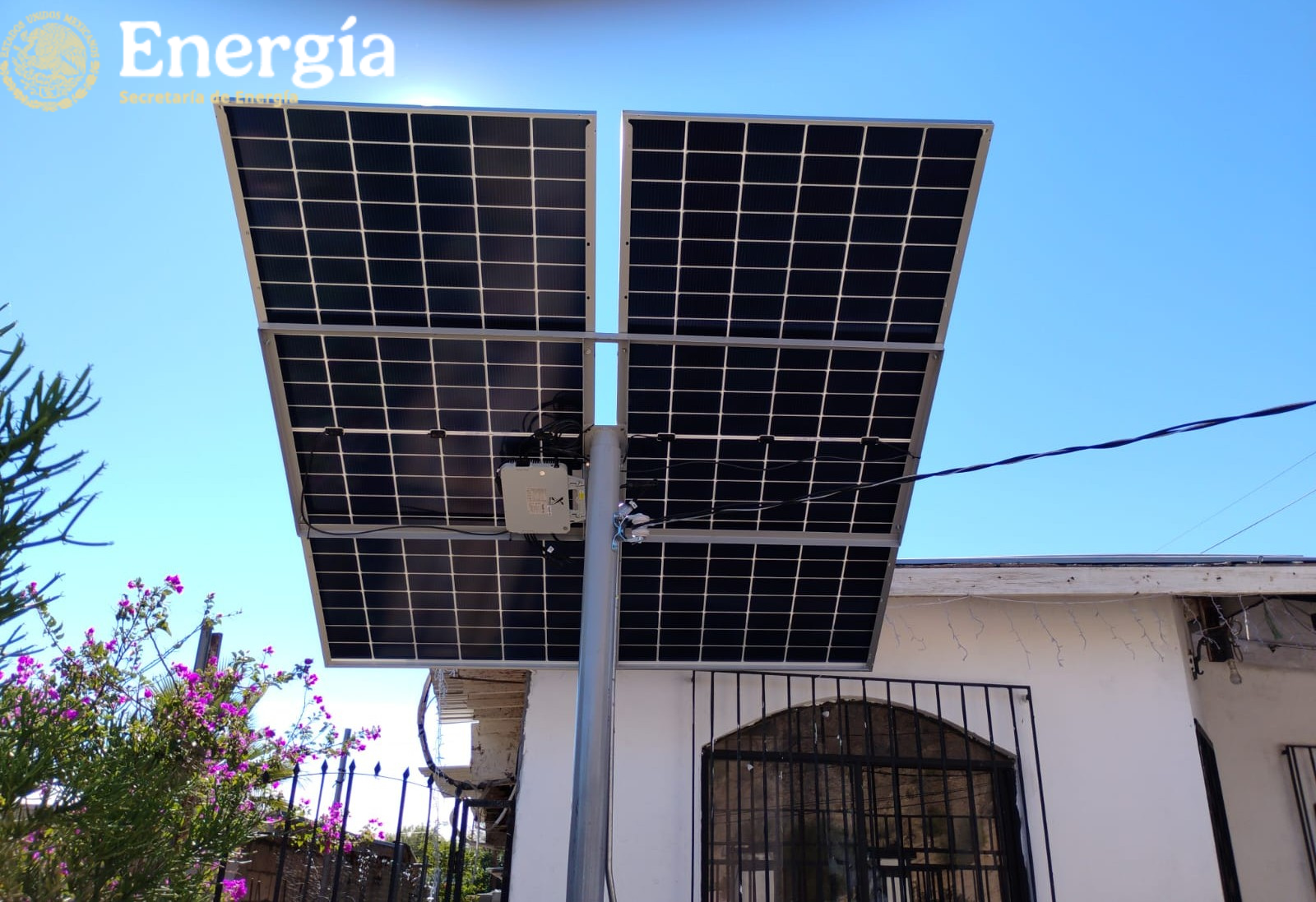 Instalación fotovoltaica del programa Techos Solares para el Bienestar