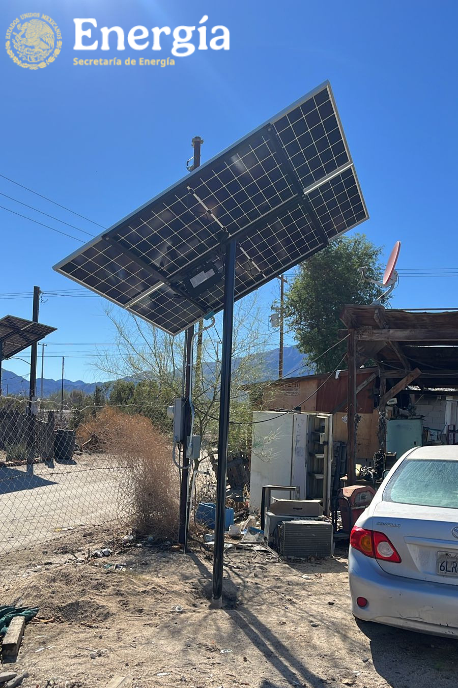 Instalación fotovoltaica del programa Techos Solares para el Bienestar