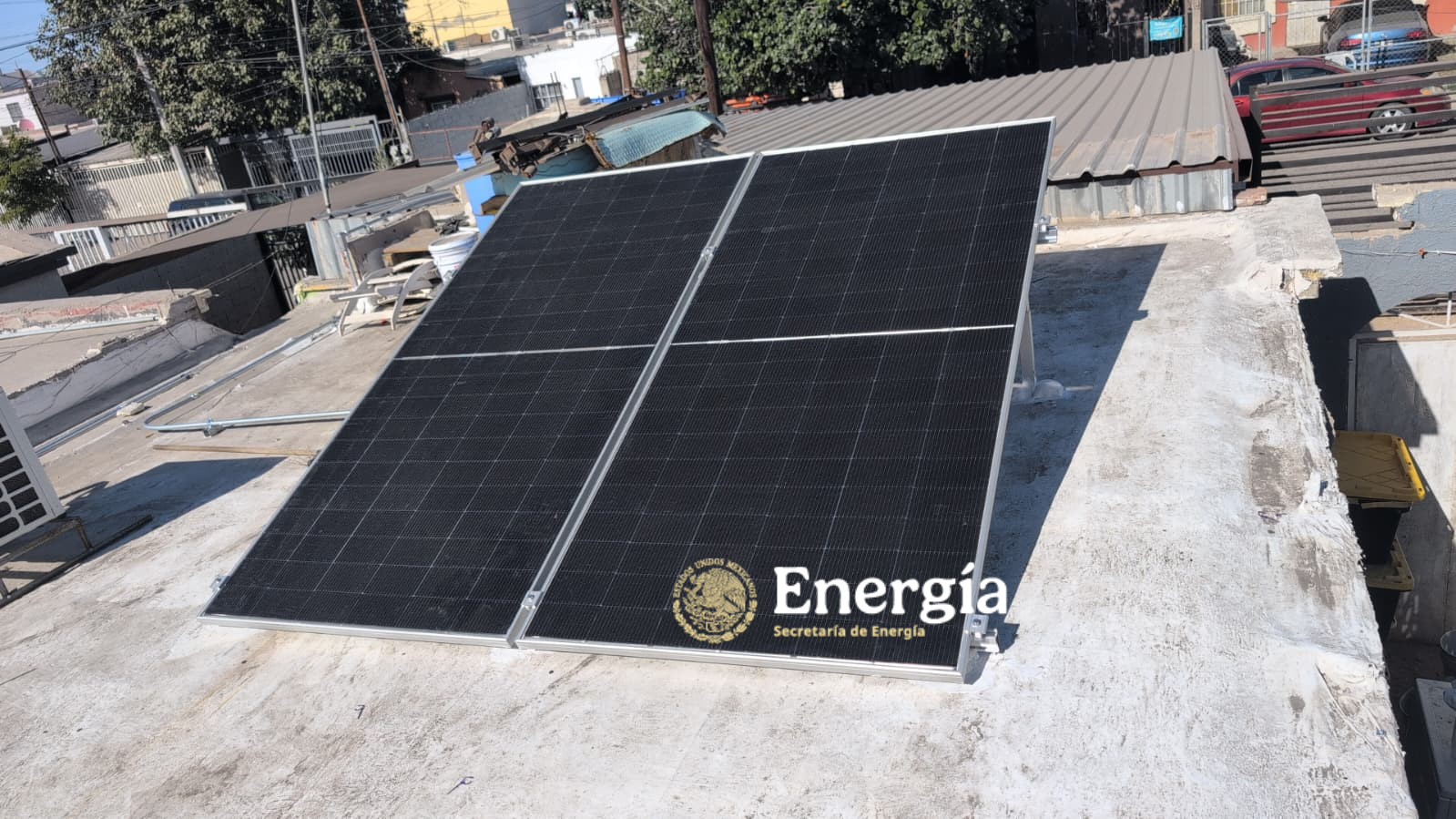 Instalación fotovoltaica del programa Techos Solares para el Bienestar