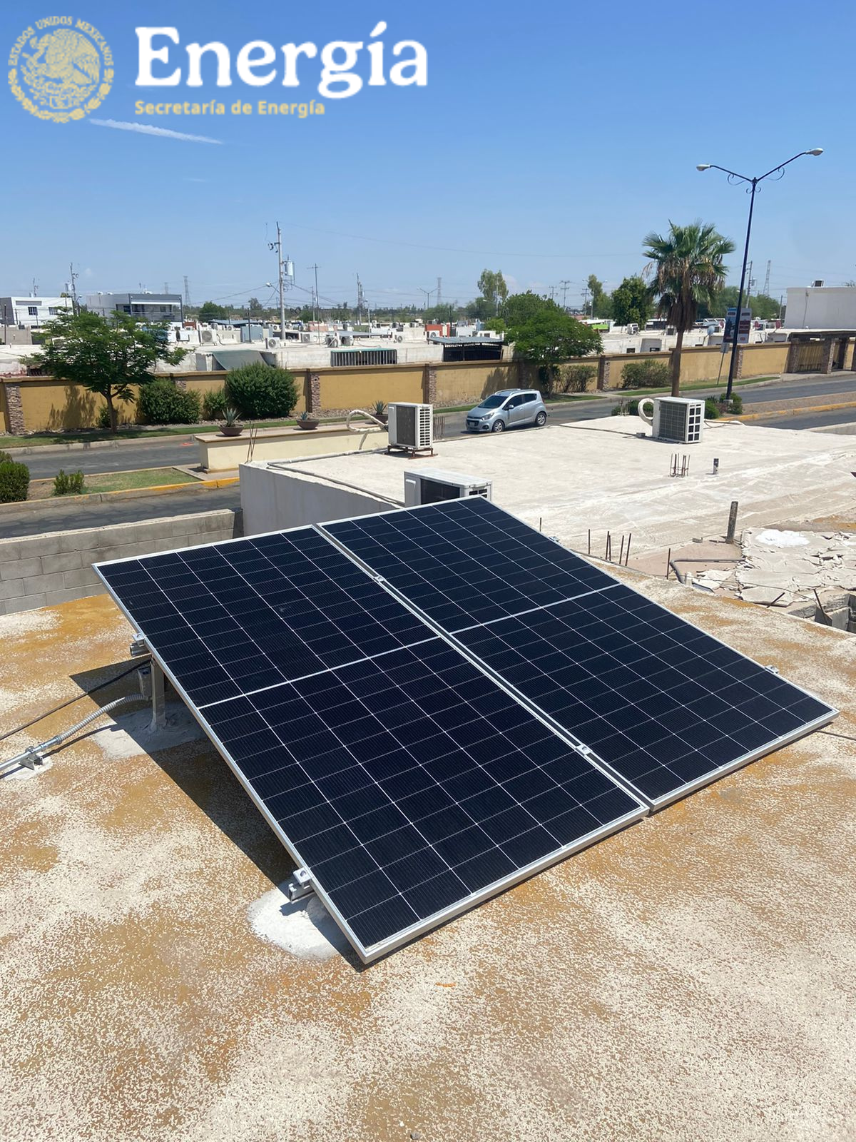 Instalación fotovoltaica del programa Techos Solares para el Bienestar